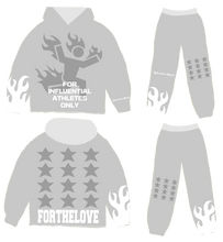 Load image into Gallery viewer, GRAY INFLUENTIAL ATHLETES SWEATSUIT
