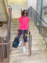 Load image into Gallery viewer, BLACK SWEATSHORT