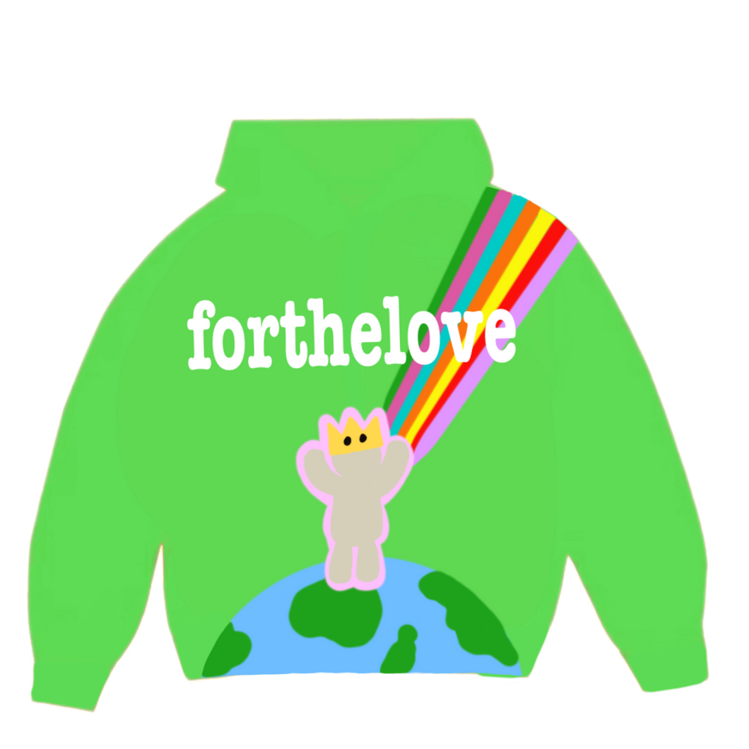 LIME GREEN 'SPECTRUM' HOODIE