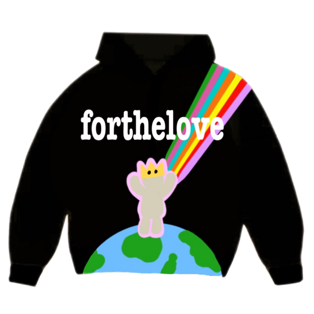 BLACK 'SPECTRUM' HOODIE